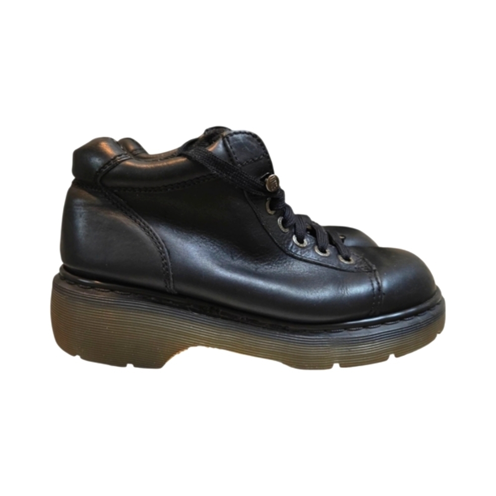 Dr. Martens 8550 Black Leather Boots Size UK 8/US 10 Chunky England 90s Vintage - Picture 4 of 12